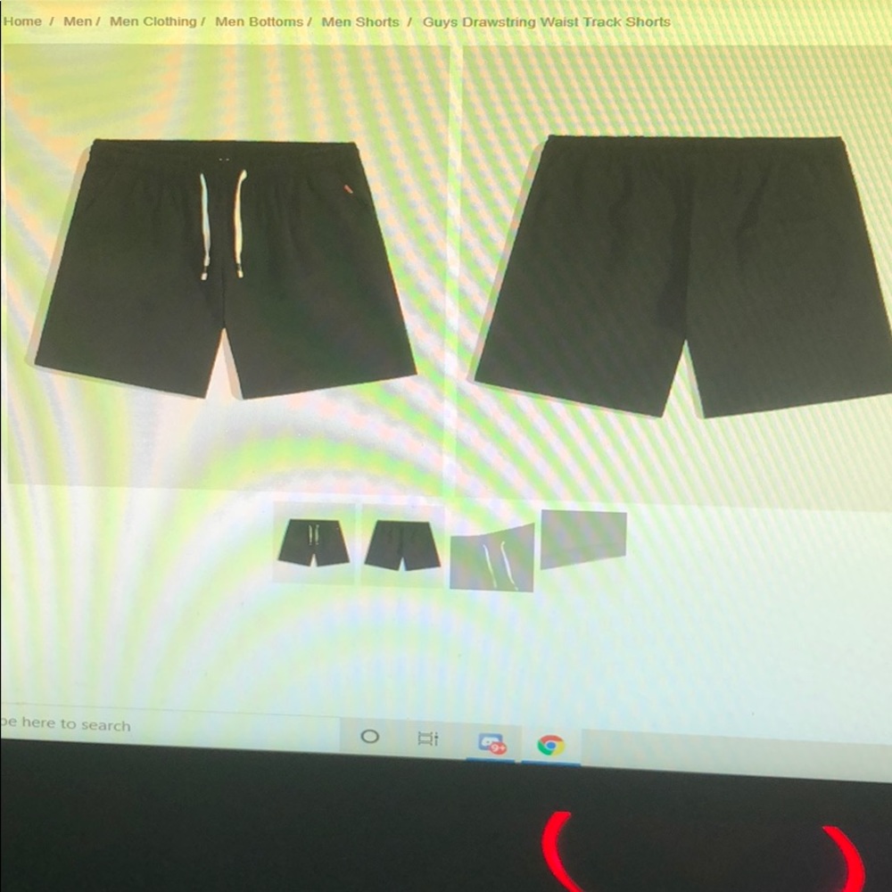 Guys Drawstring Waist Track Shorts